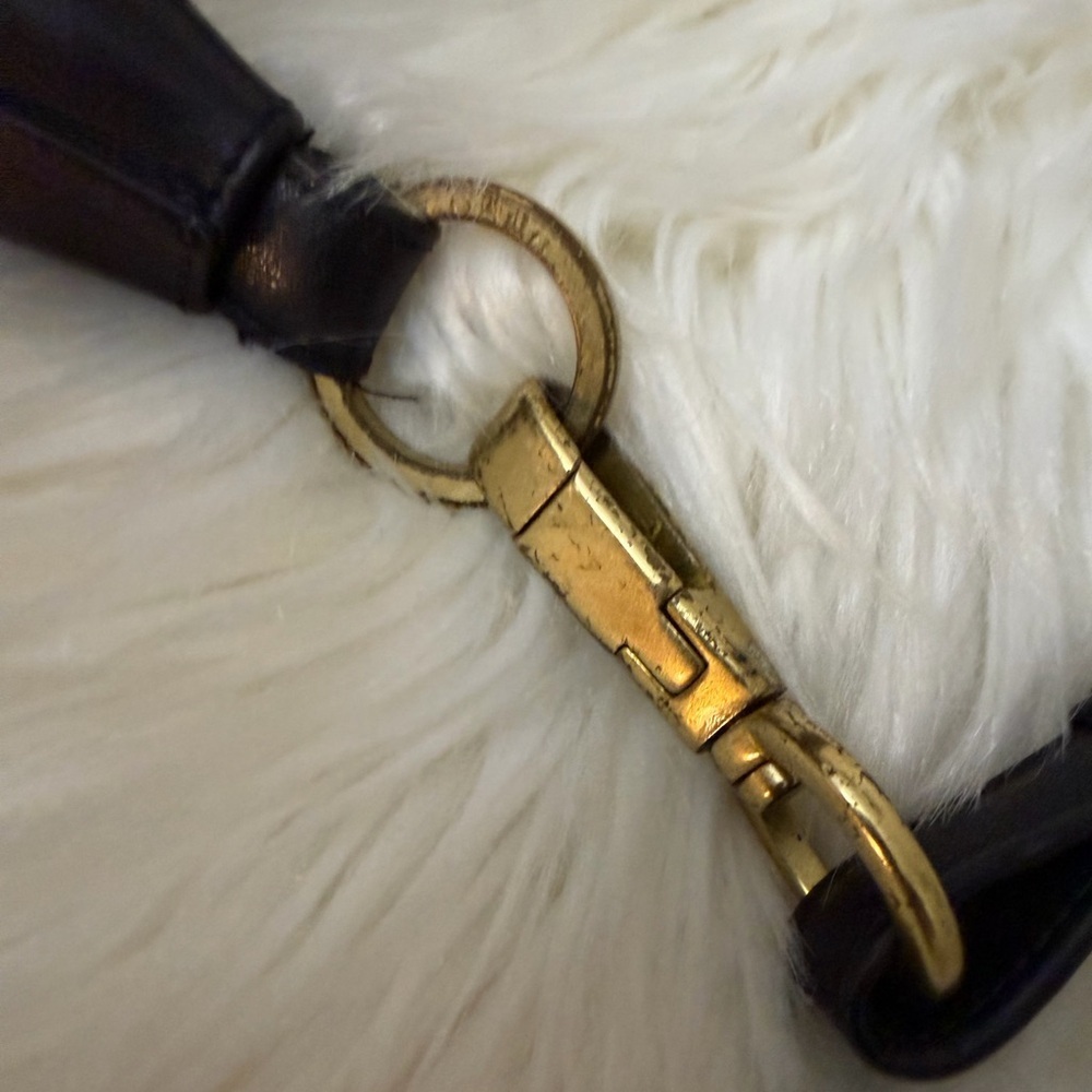 Vintage Coach 6950 Amanda Hobo Shoulder Bag Purse Black Leather - Picture 10 of 13